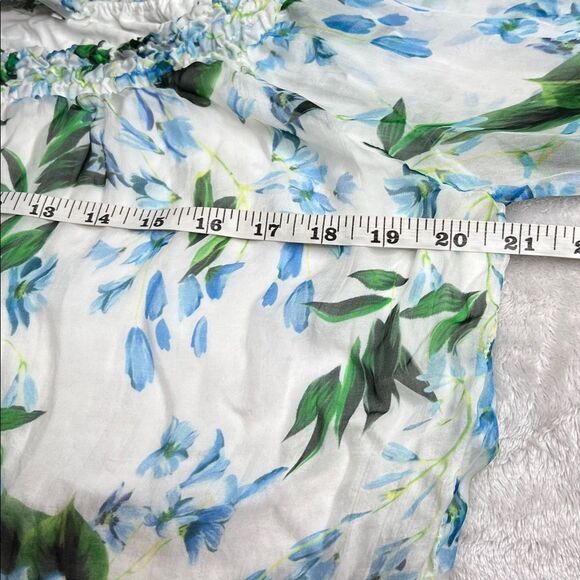 ANGELA MODA L Fully lined 100% Silk Floral Fully Lined Blouse - Picture 6 of 11